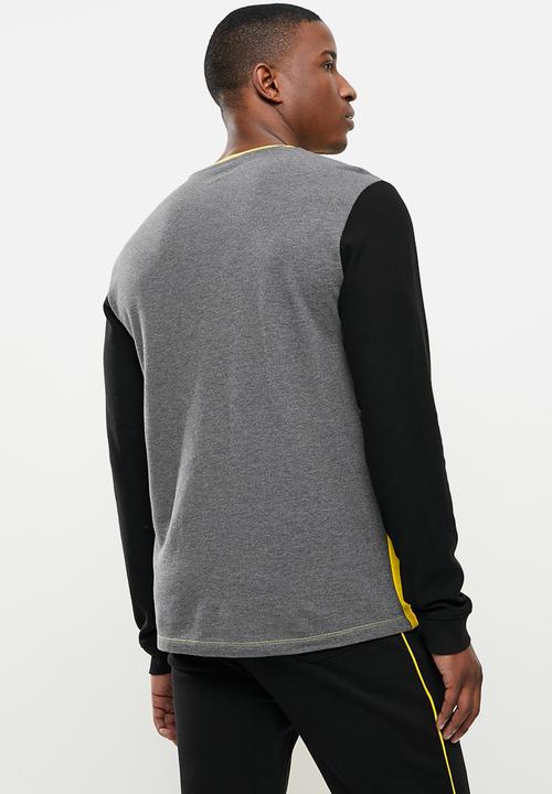 POLO - Donovan long sleeve colour block tee - multi 
