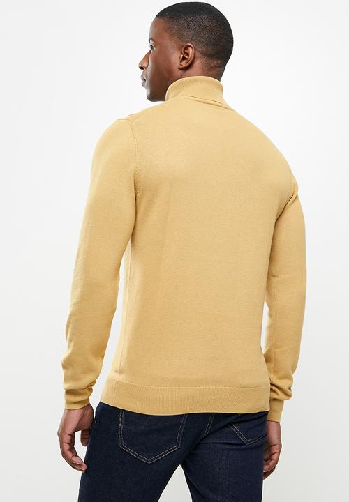 POLO - Brad merino roll neck knit - camel
