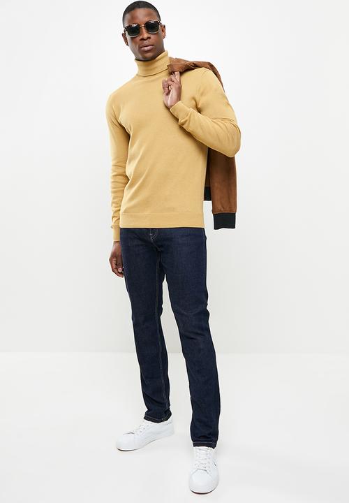 POLO - Brad merino roll neck knit - camel
