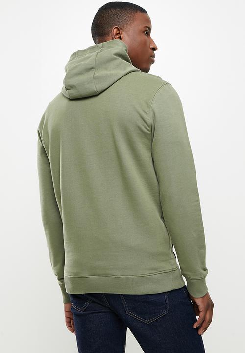 POLO - Hendrick logo hooded sweat - fatigue