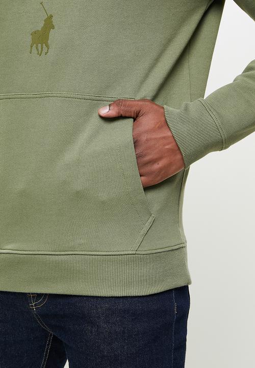 POLO - Hendrick logo hooded sweat - fatigue