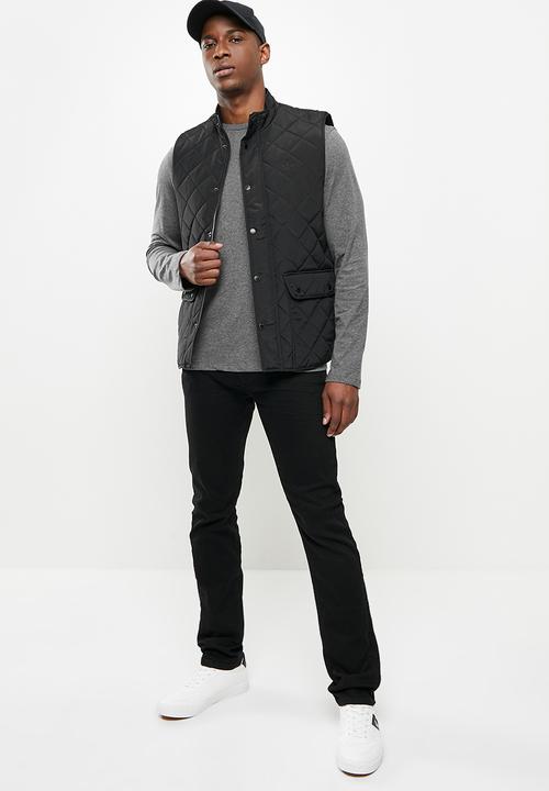 POLO - Akbar quilted sl puffer - black