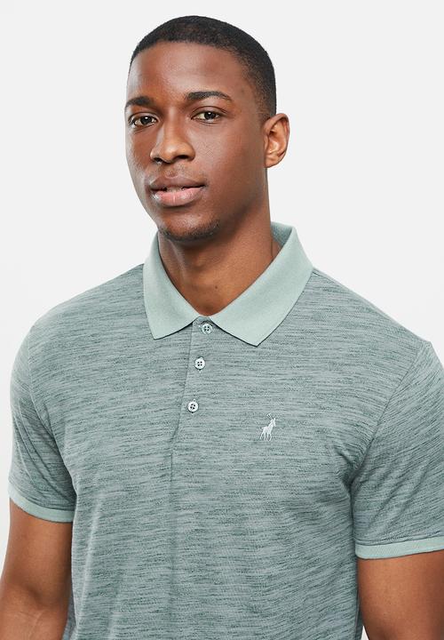 POLO - Nasa spacedyed custom fit golfer - grey