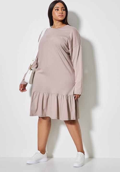 Superbalist - Dropped waist t-shirt dress - light purple