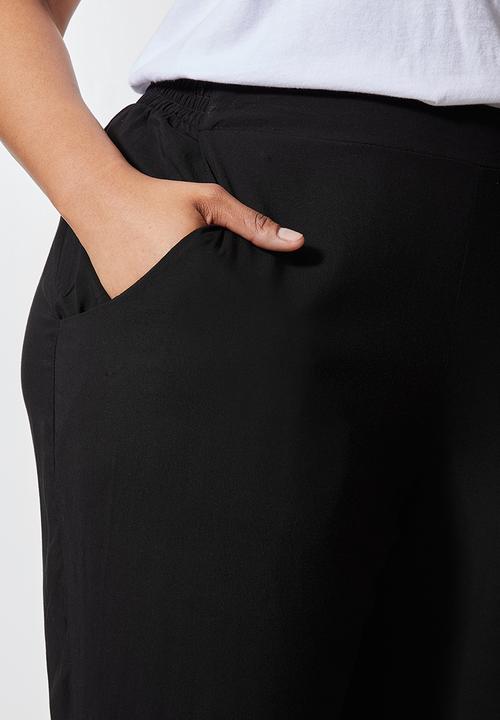 Superbalist - Easy pull on pant - black