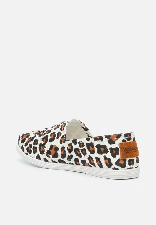 Viabeach - Tams2 slip on - white & brown 