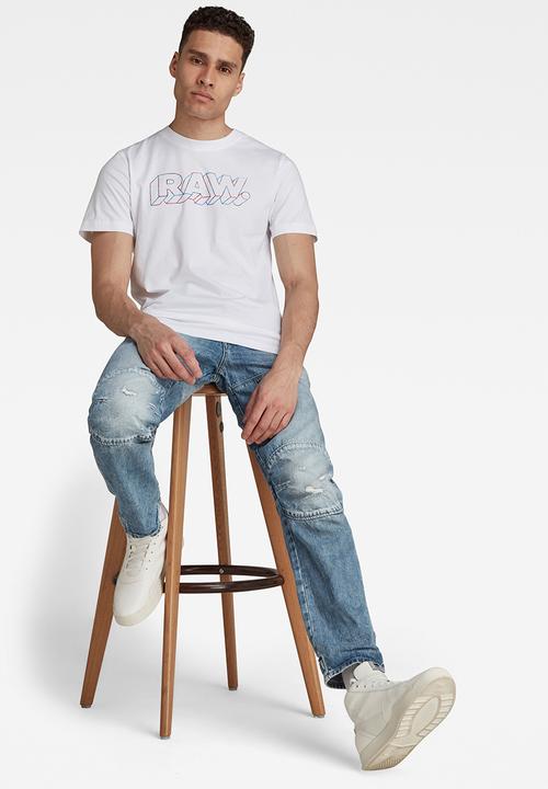 G-STAR - 3D Raw. tee - white