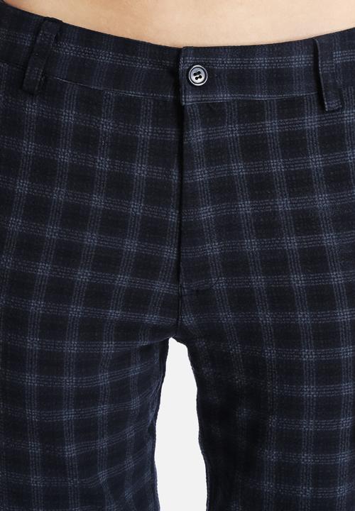 Native Youth - Textured Check Cigarette Trouser