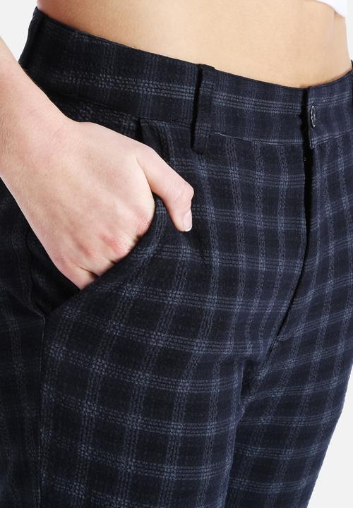 Native Youth - Textured Check Cigarette Trouser