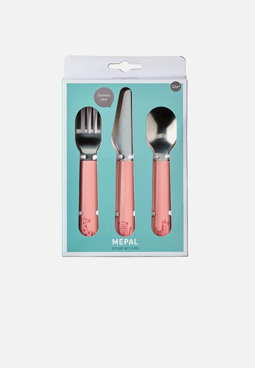 Mepal - Mio children's  cutlery set 3pcs  - deep pink 