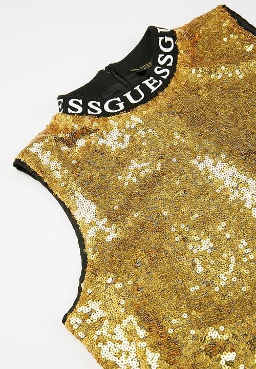 GUESS - Full sequin dress - gold & black