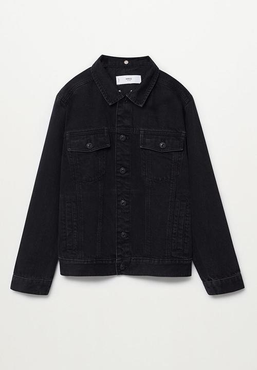 MANGO - Jacket misty - black