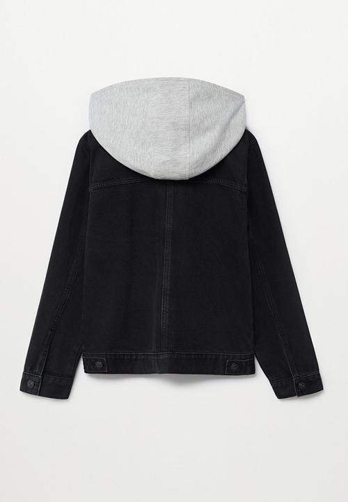 MANGO - Jacket misty - black