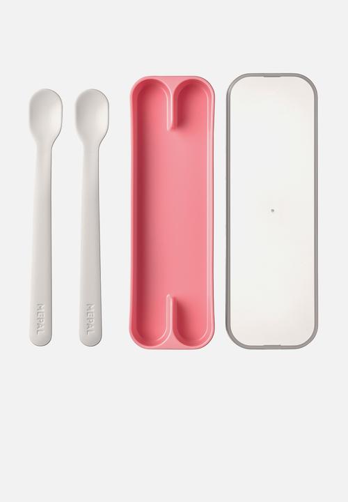Mepal - Mio feeding  spoon set 2pcs - deep pink 