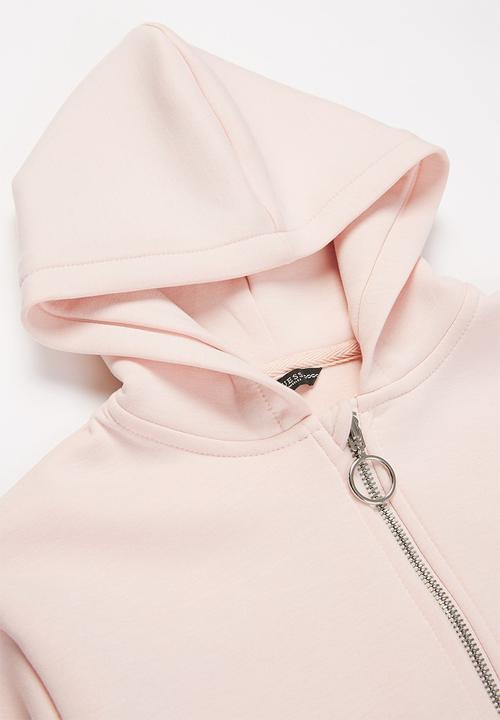 GUESS - Hooded scuba midi active top - pink