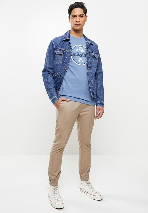 Quiksilver - Words remain tee - cobalt