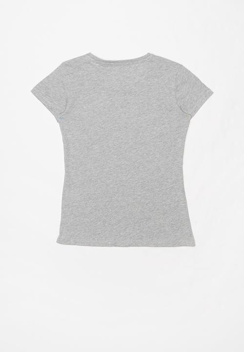 GUESS - Guess script tri tee - grey