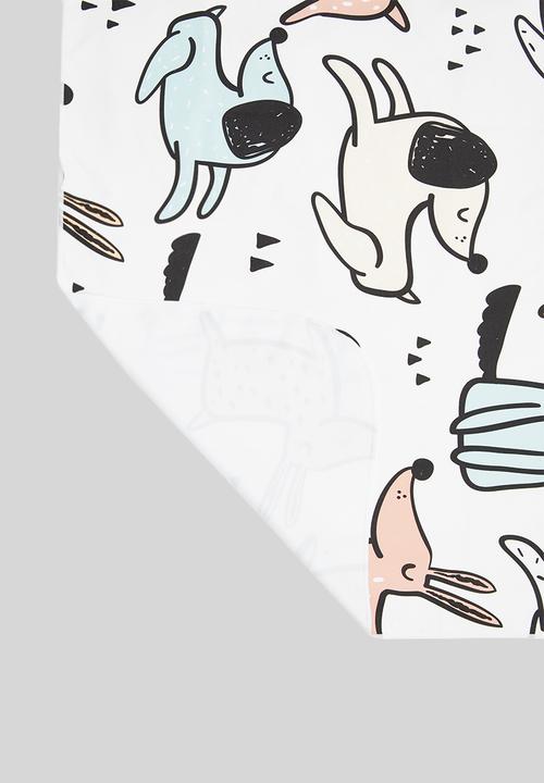 Bobums - Microfibre printed towel - multicoloured doggie dog