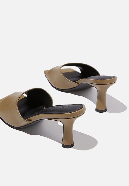 Cotton On - Elsie minimal mule - soft moss