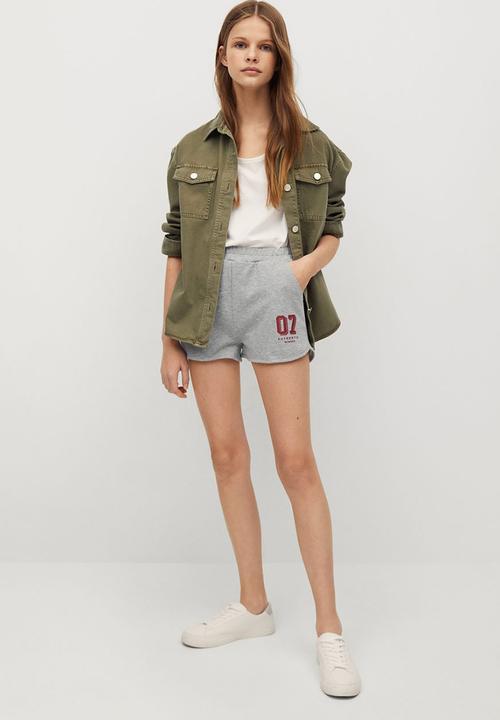 MANGO - Shorts college - grey