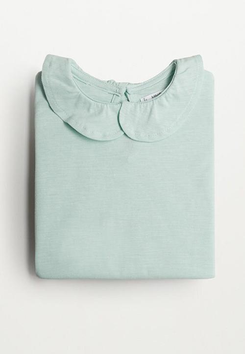 MANGO - Camiseta bean - green