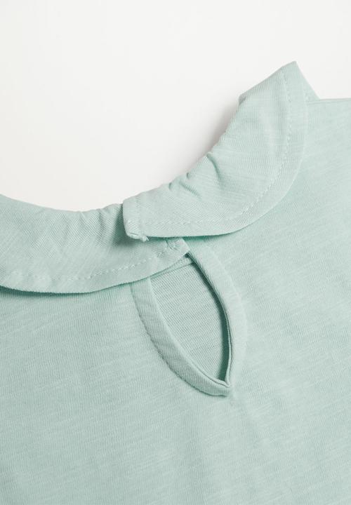 MANGO - Camiseta bean - green