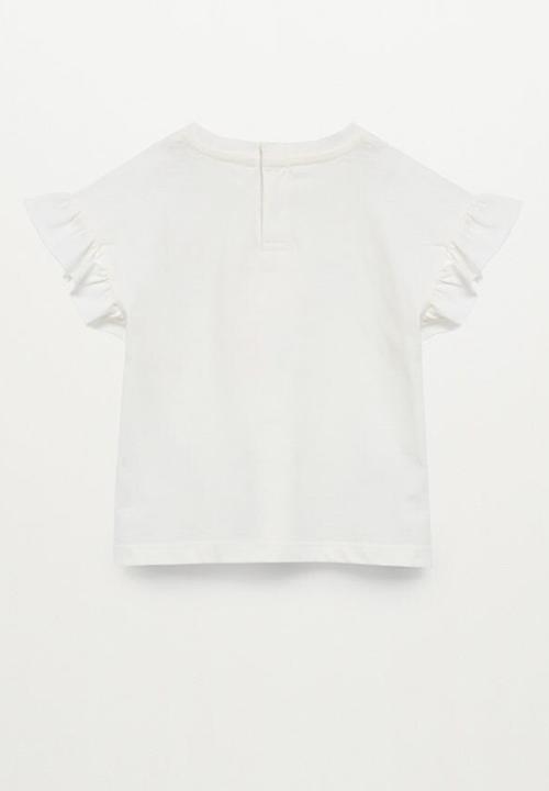 MANGO - T-shirt aloha - white