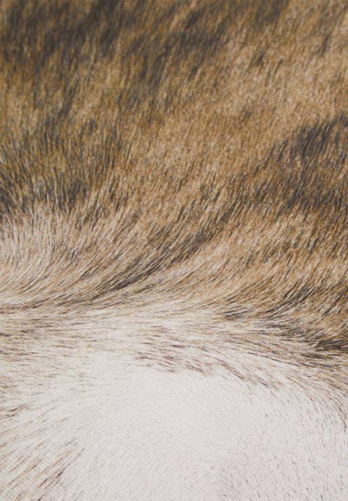 Sixth Floor - Faux cow hide rug - brown & white