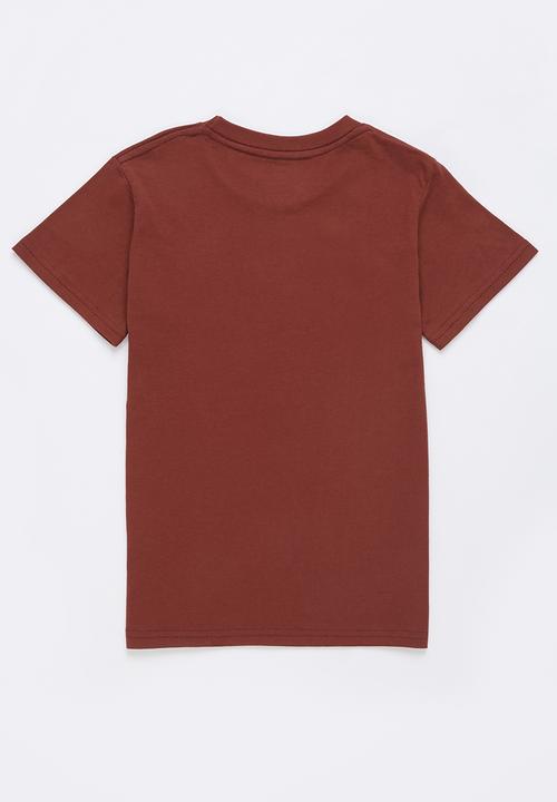 DC - Boxed in tee - burgundy