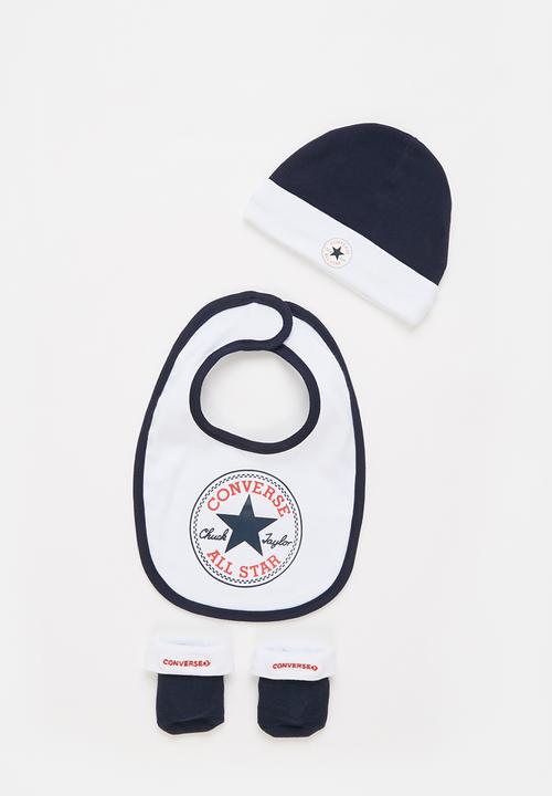 Converse - Chn core hang 3pc hat bib boot - navy & white