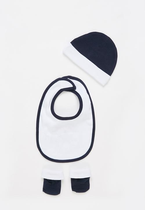 Converse - Chn core hang 3pc hat bib boot - navy & white