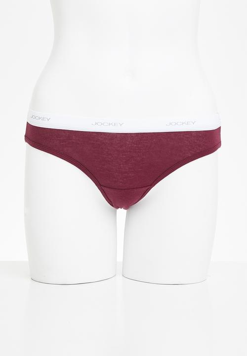Jockey - 6-pack value plain bikini - multi