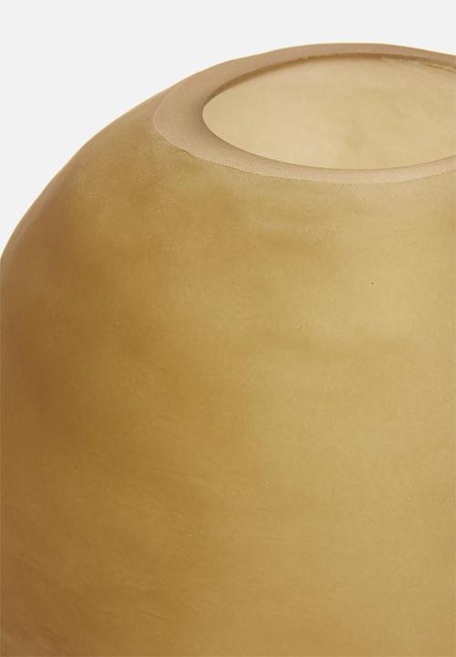 Hertex Haus - Stone vase small - amber