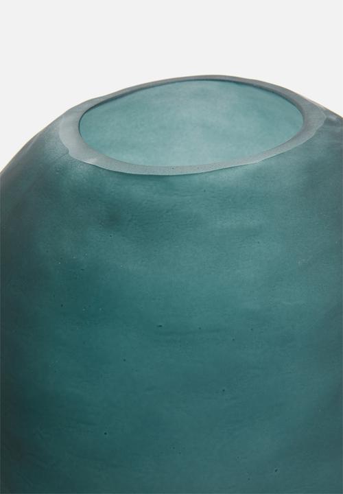 Hertex Haus - Stone vase large - deep sea