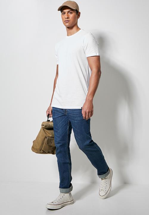 Superbalist - Nate crew neck tee - white 