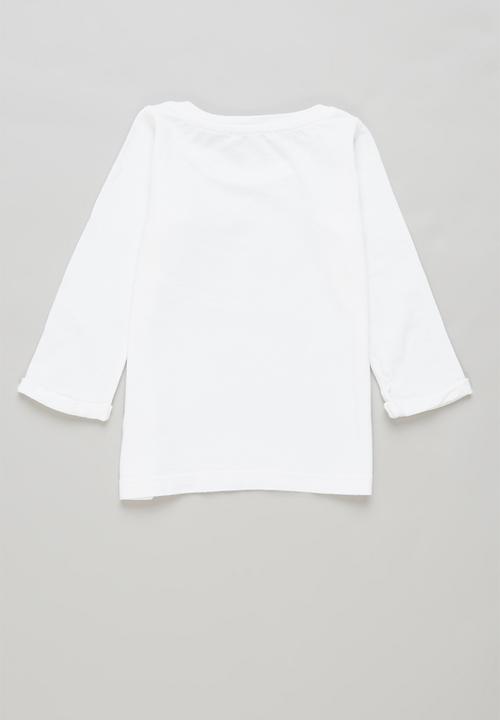 Sticky Fudge - 2 pack dotted stripe tee - grey & orchid
