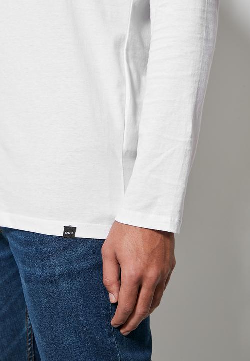 Superbalist - Nate long sleeve crew neck tee -  white 