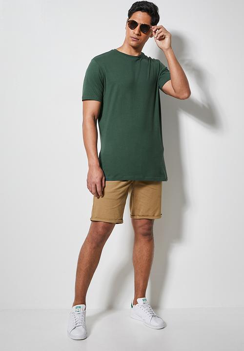 Superbalist - Nate crew neck tee - dark green