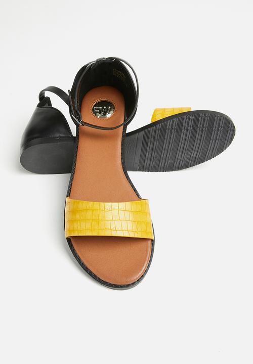 Footwork - Trenn ankle strap sandal - yellow