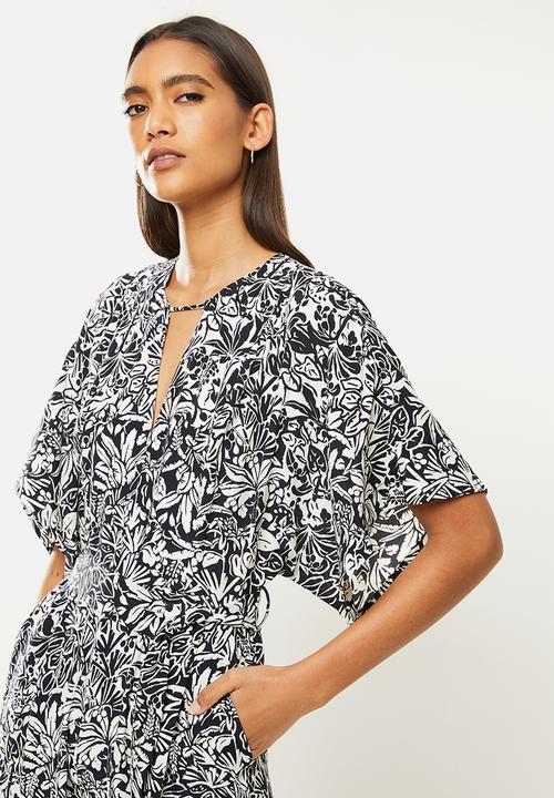 MANGO - One-piecesuit selva - black
