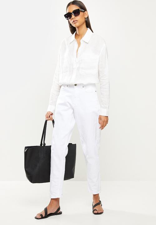 MANGO - Shirt lino - natural