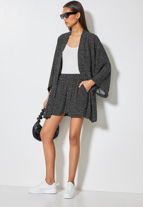 Superbalist - Pull on shorts - black & white