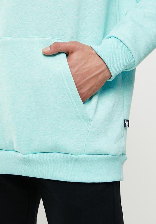 PUMA - Essential heather hoodie fl - blue