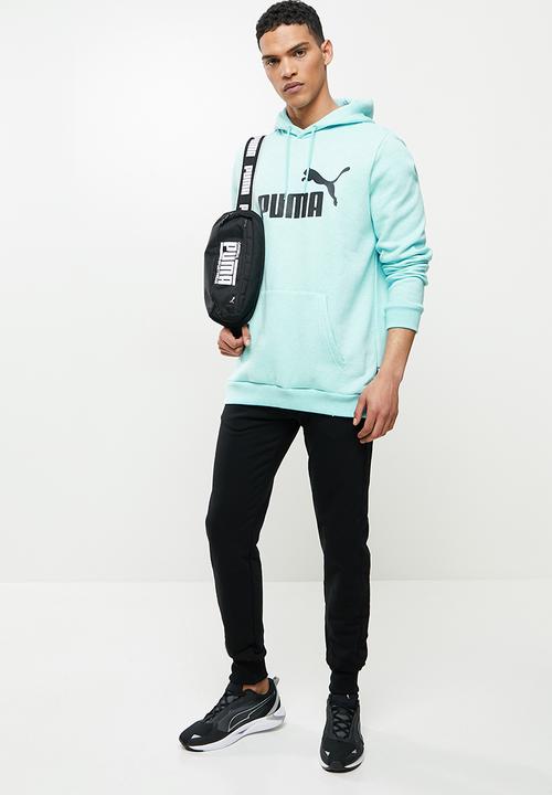 PUMA - Essential heather hoodie fl - blue