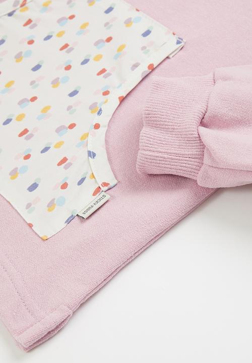 Sticky Fudge - Confetti track top - lilac blush