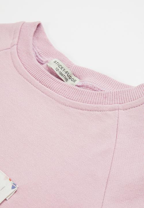 Sticky Fudge - Confetti track top - lilac blush