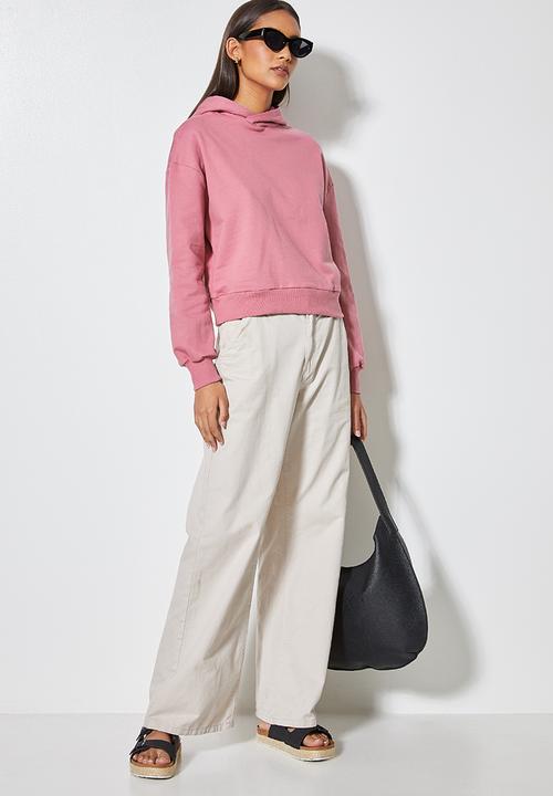 Superbalist - Crop hoodie - pink