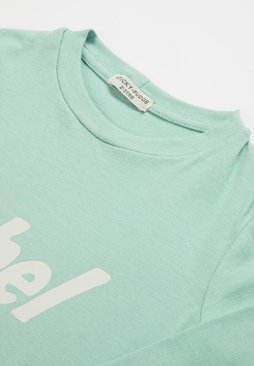 Sticky Fudge - Rebel with a cause tee - aqua