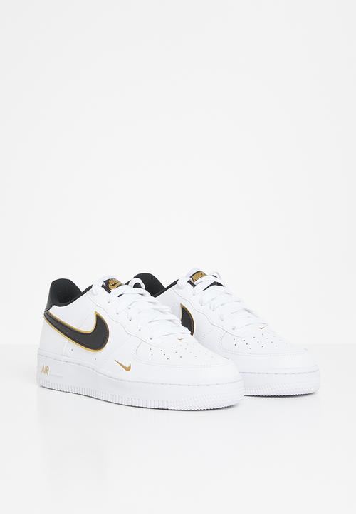 Nike - Nike air force 1 lv8 - white/black-metallic gold-white