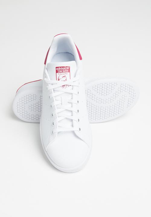adidas Originals - Stan smith j - ftwr white/ftwr white/bold pink